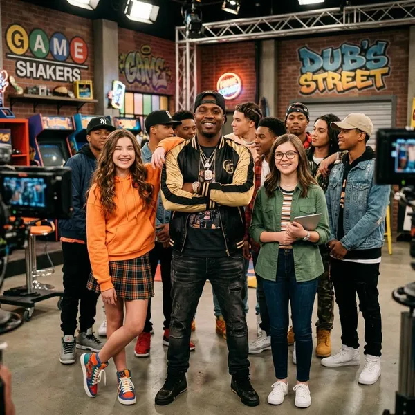 Who plays Double G's crew in Game Shakers?