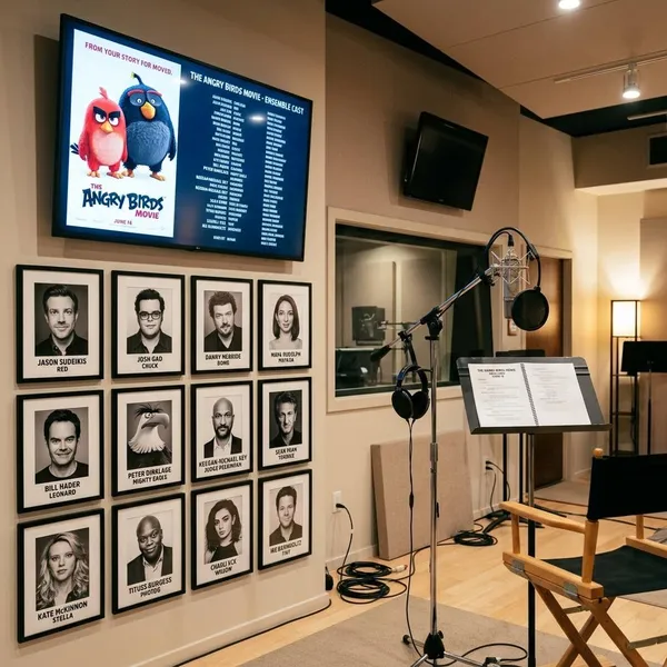 Which other actors are in The Angry Birds Movie?