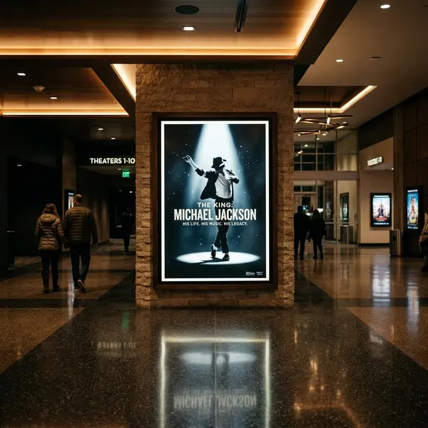 What parts of Michael Jackson's life appear in the trailer