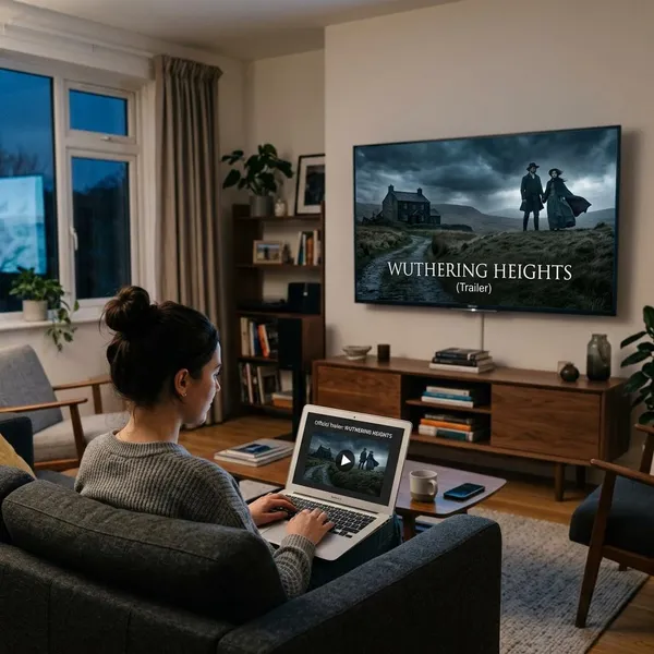 Where can you watch the official Wuthering Heights trailer?